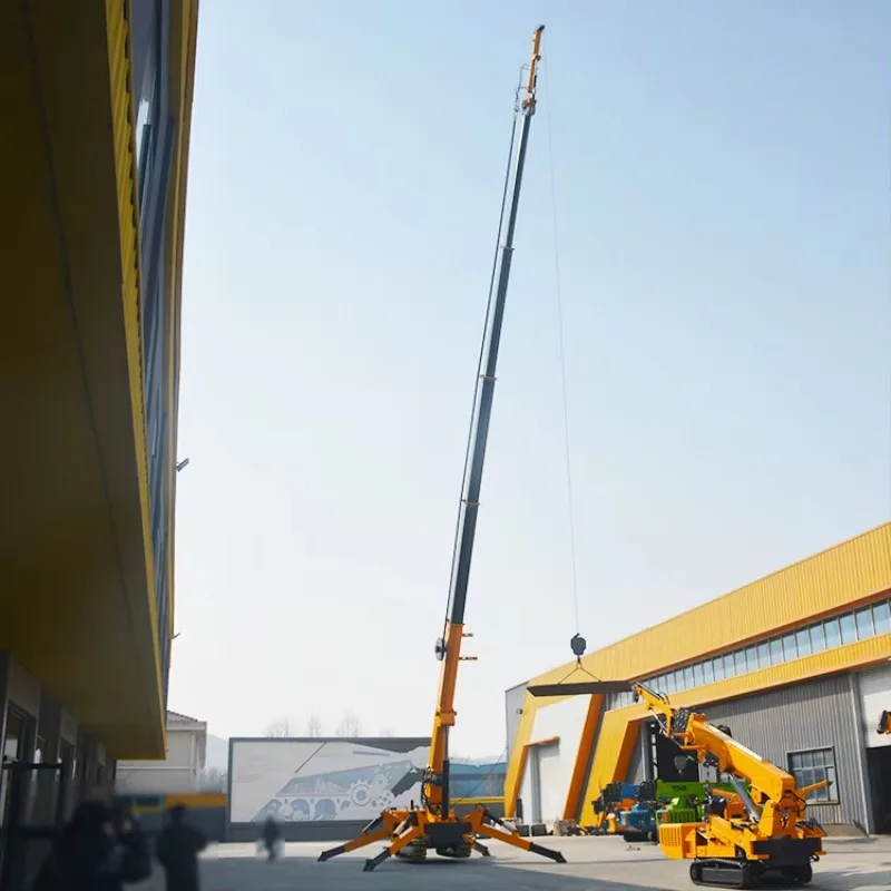 Tonlita Spider Crane RC Mini 5 Ton 12 Ton Crawler Compact 14 Ton Track SPYDERCRANE Fly Jib Glass Basket Spider Crane