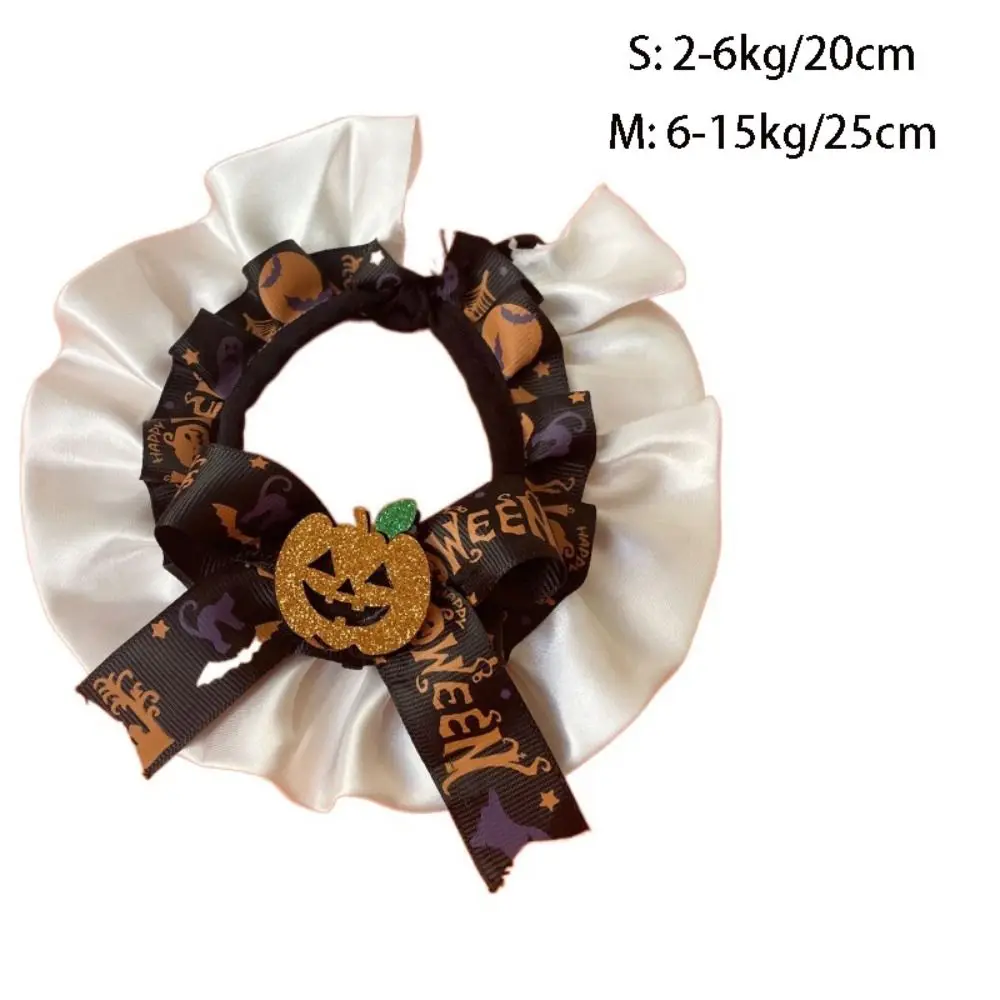 Collier de Citrouille Confortable et Créatif pour Animal de Compagnie, Écharpe Réglable et Mignonne pour Chat et Chien, Bavoir pour Halloween
