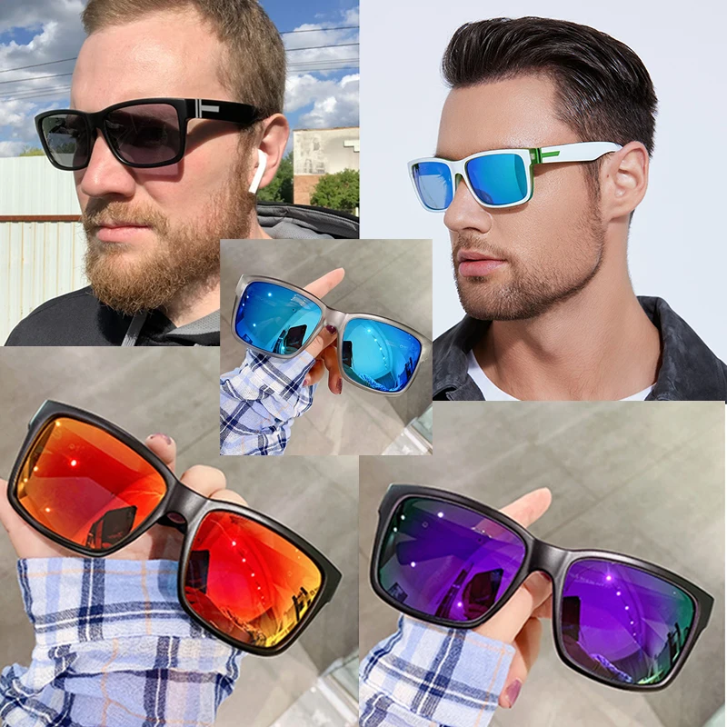 WOWSUN Sport Driving Anti-Glare Sunglasses Polarized With Diopters Colorful Lens Prescription Sun Glasses For Men AA118