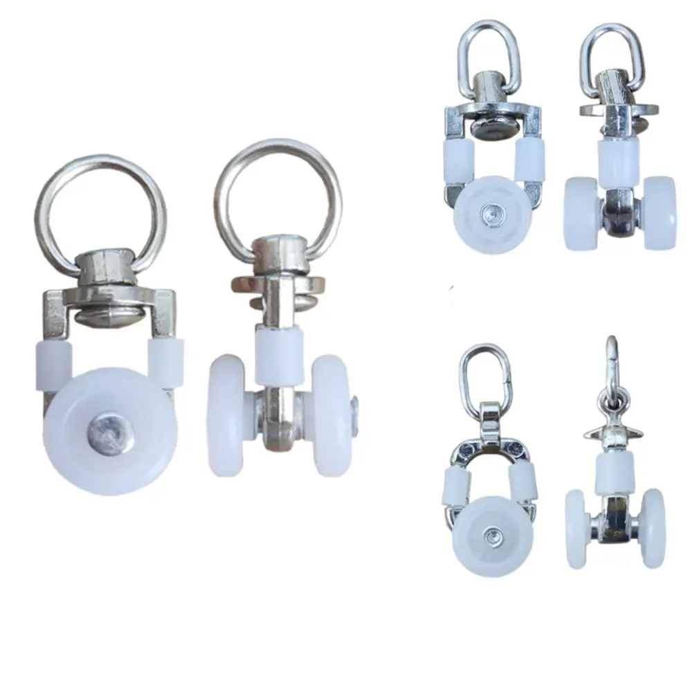 Rail Rollers Silent Hooks Curtain Track Roller Multifunctional Durable Ceiling Pulley Drapery Rail Sliding Glider
