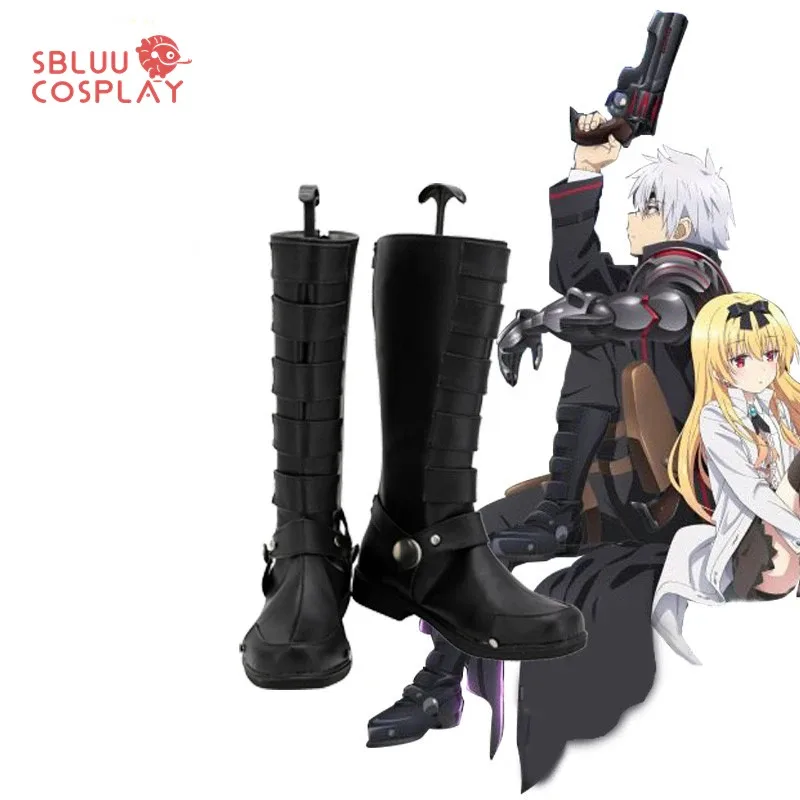 

SBluuCosplay Arifureta Shokugyou de Sekai Saikyou Hajime Nagumo Cosplay Shoes Black Boots Custom Made