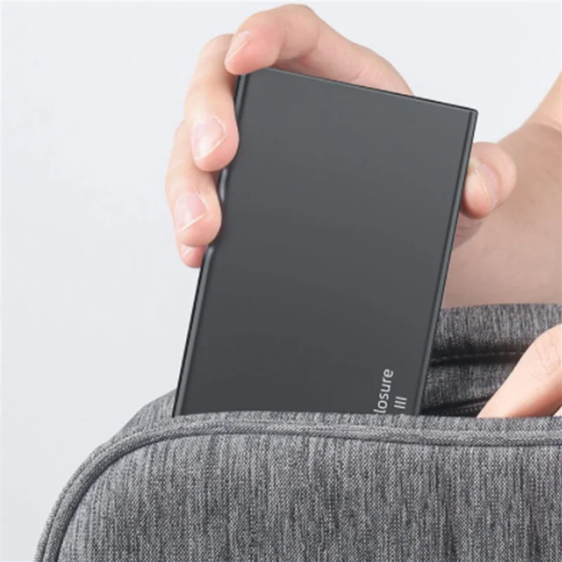 2.5 Inch SATA SSD HDD Enclosure USB3.0 Mobile Hard Drive Cases Portable External Hard Drive Case for