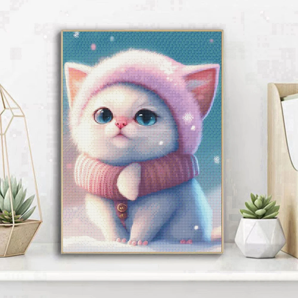 5D DIY Animal Diamond Painting Cartoon Cat Hedgehog Full Diamond Mosaic Embroidery Cute Rabbit Cross Stitch Home Decoration Gift