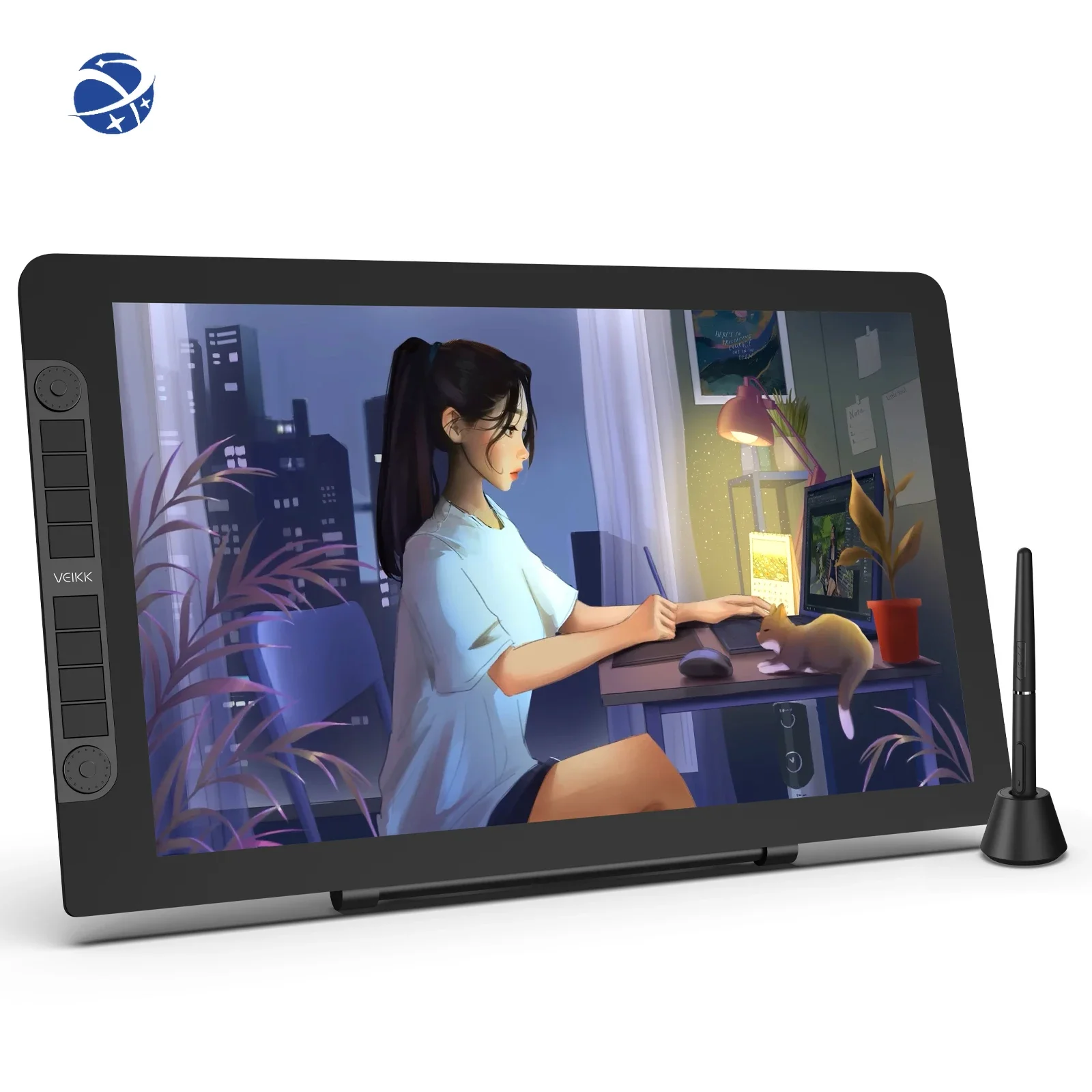 

Цифровой ноутбук VEIKK VK2200 pro, волшебный планшет, доска для рисования с ЖК-дисплеем для рисования