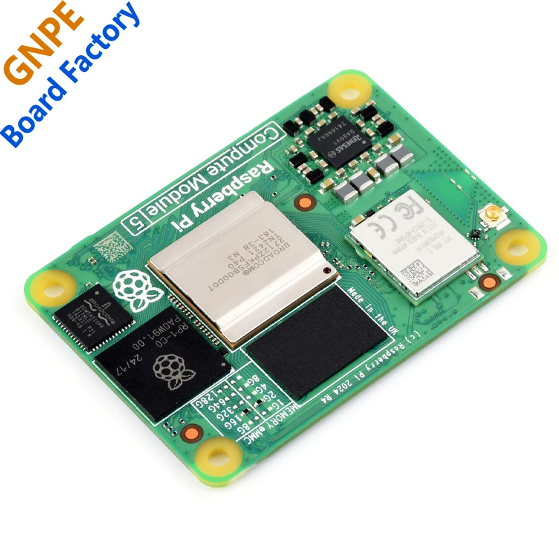 Raspberry Pi CM5 Compute Module 5 Cortex A76 BCM2712 With/Without Wi-Fi RAM 2/4/8/16GB eMMC Lite/8/16/32/64GB