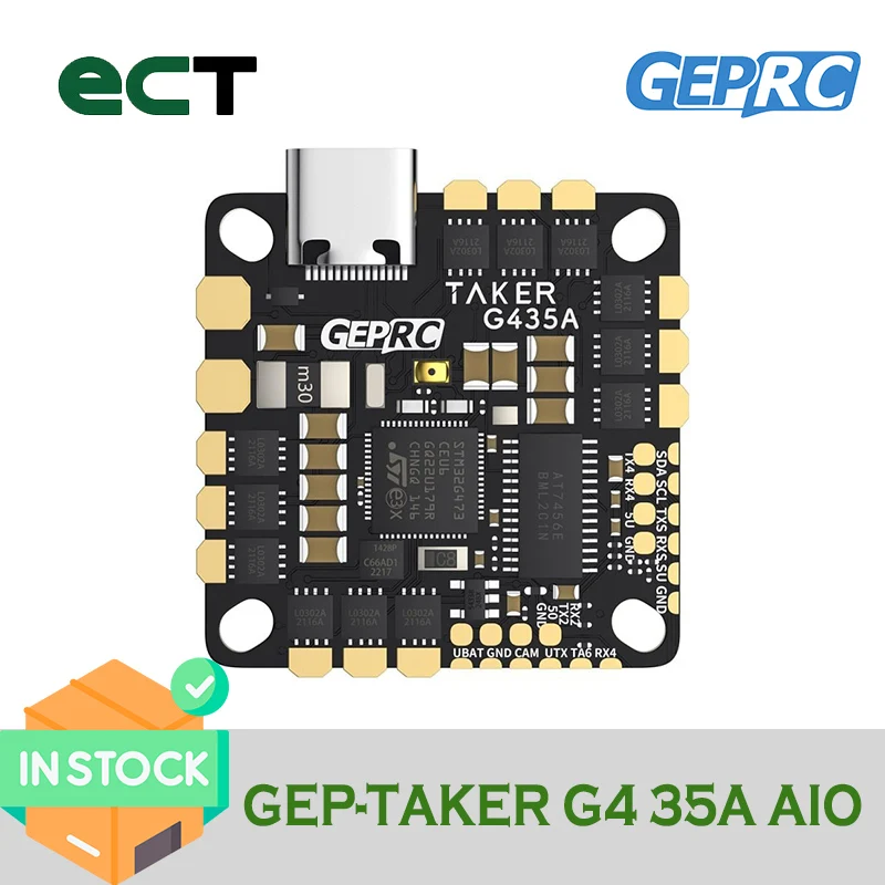 

GepRC GEP-TAKER G4 35A AIO FC flight control G473 System RC FPV Racing Drone