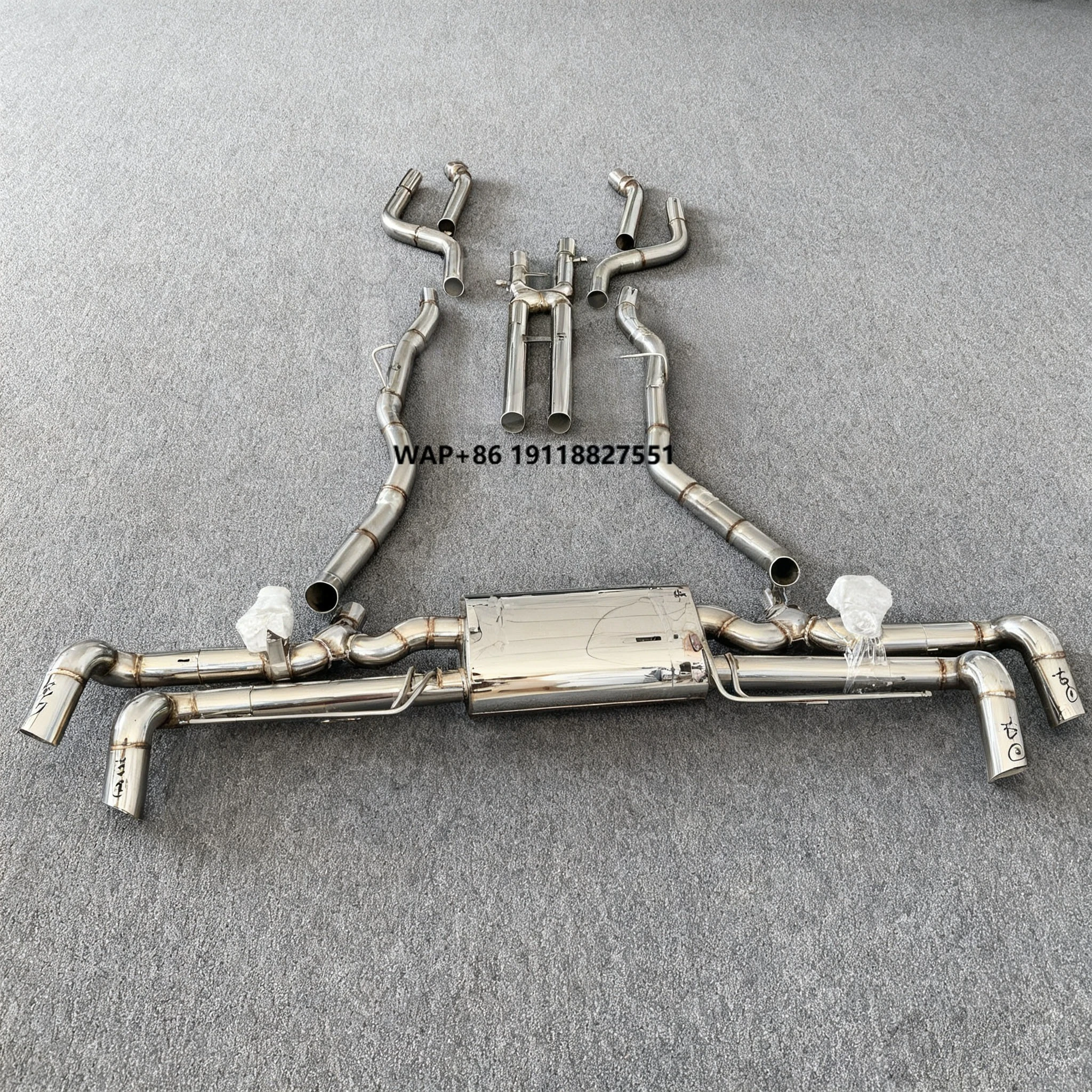 

X7 M50i M60i G07 Stainless Steel Exhaust Pipe High-performance Valve Rebound Mirror Polished