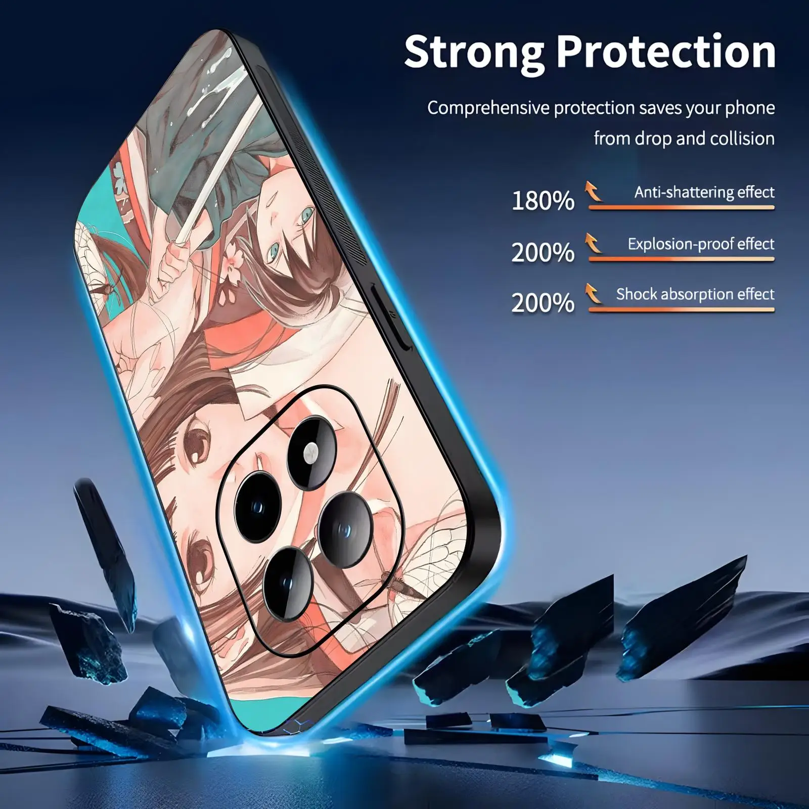 Anime Noragami  Phone Case For Redmi Note15 14 13 12 11Pro Plus 5G 14C A3 Soft Black Phone Cover view 2