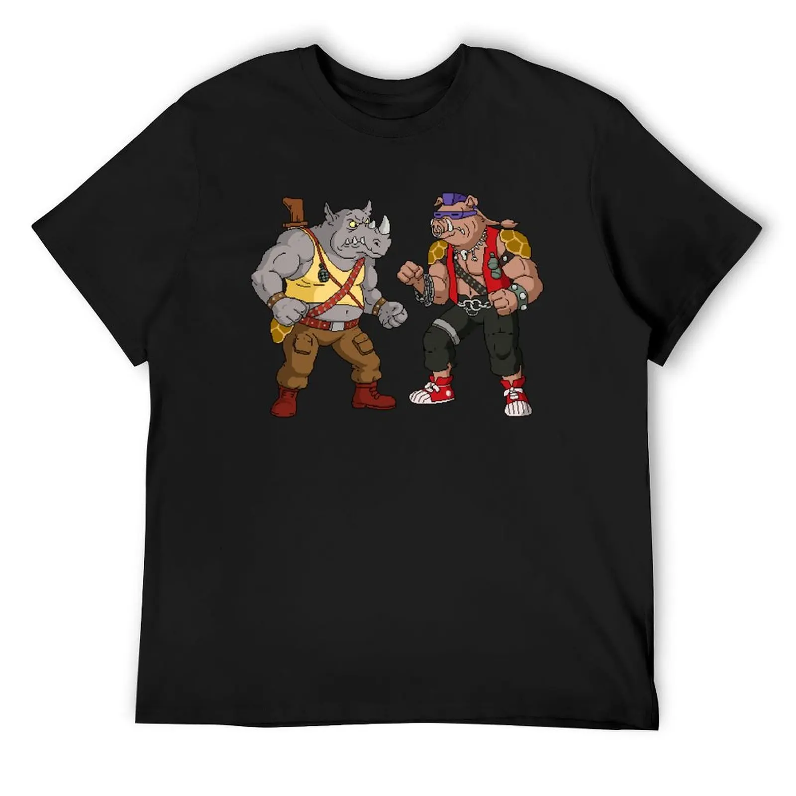 Bebop Rocksteady - Funny big print T-Shirt blacks anime tshirt custom t shirt hippie clothes men t shirt