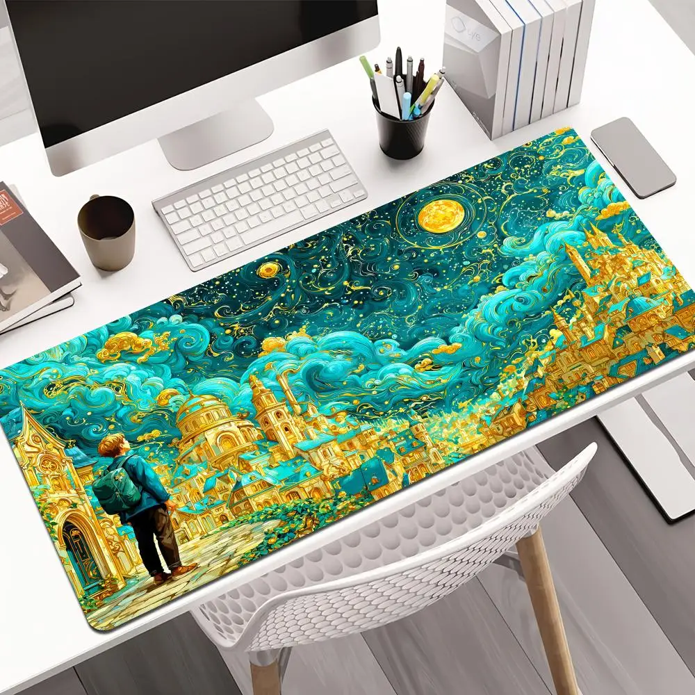 

Classical architectural illustration Mouse Pad Desk Mat Gaming mat gamer pc accessories rubber anti-slip keypad expansion pad