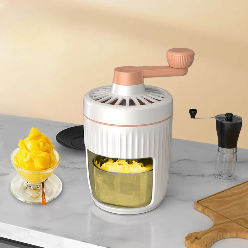 Eismaschine Haushalt kleine kontinuierliche Eismaschine manuell rasierte Eismaschine Eismaschine Smoothie handge kurbelte Eisbrecher
