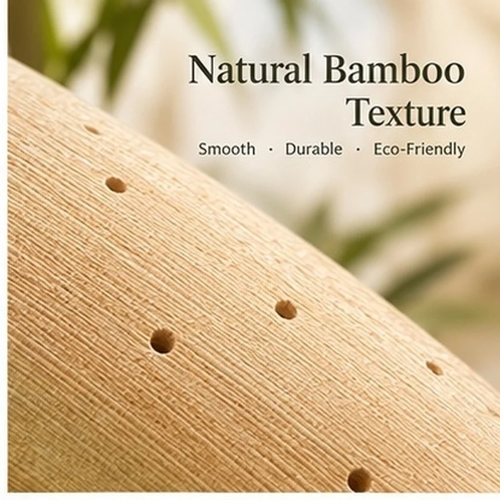Handmade Bamboo Cervical Support Pillow Singleperson Size Breathable Neck Cooling Travel Neck Support Home Spa