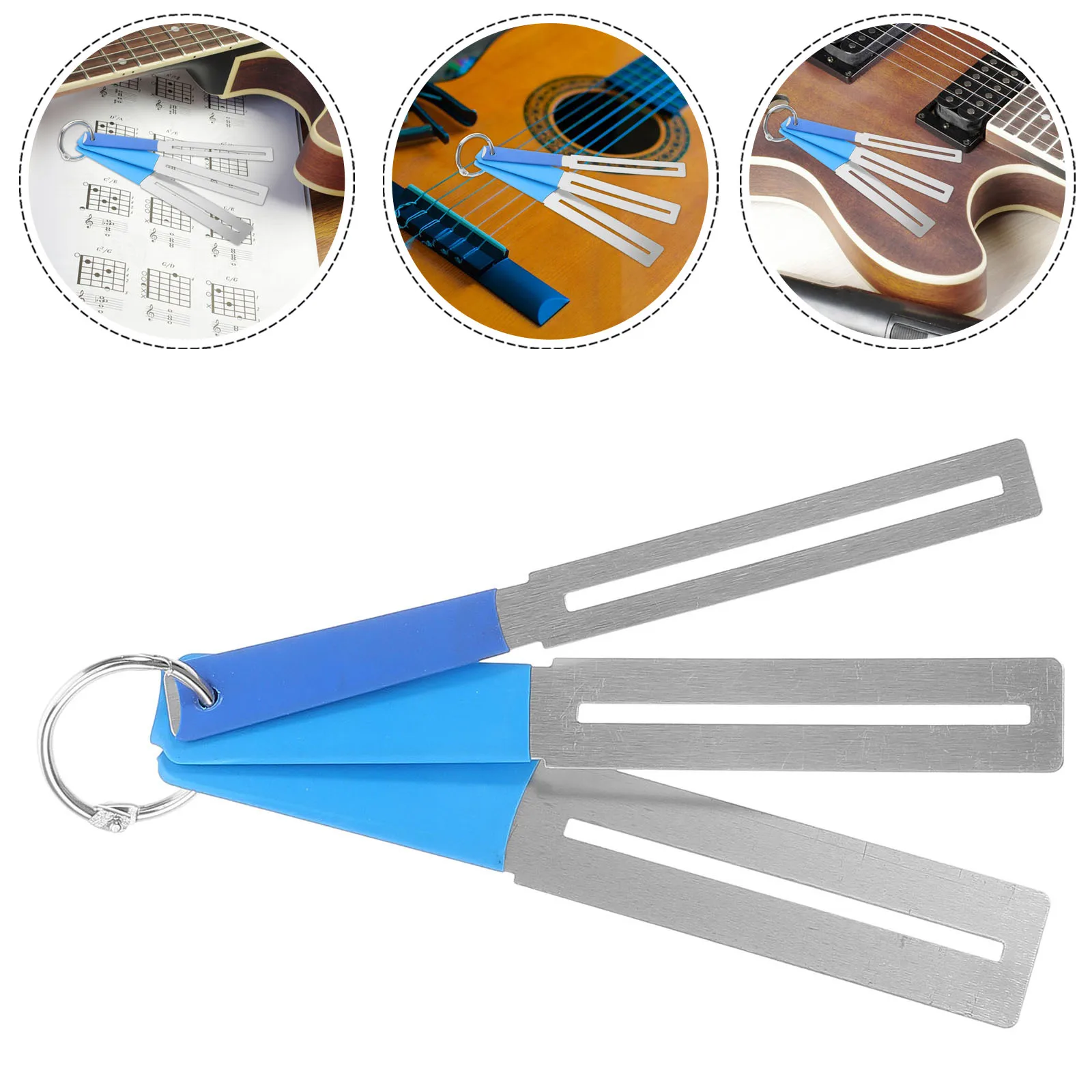 

3 Pcs Set Fret Polishing Fingerboard Guards Guitar Tool Bass Metal Luthier