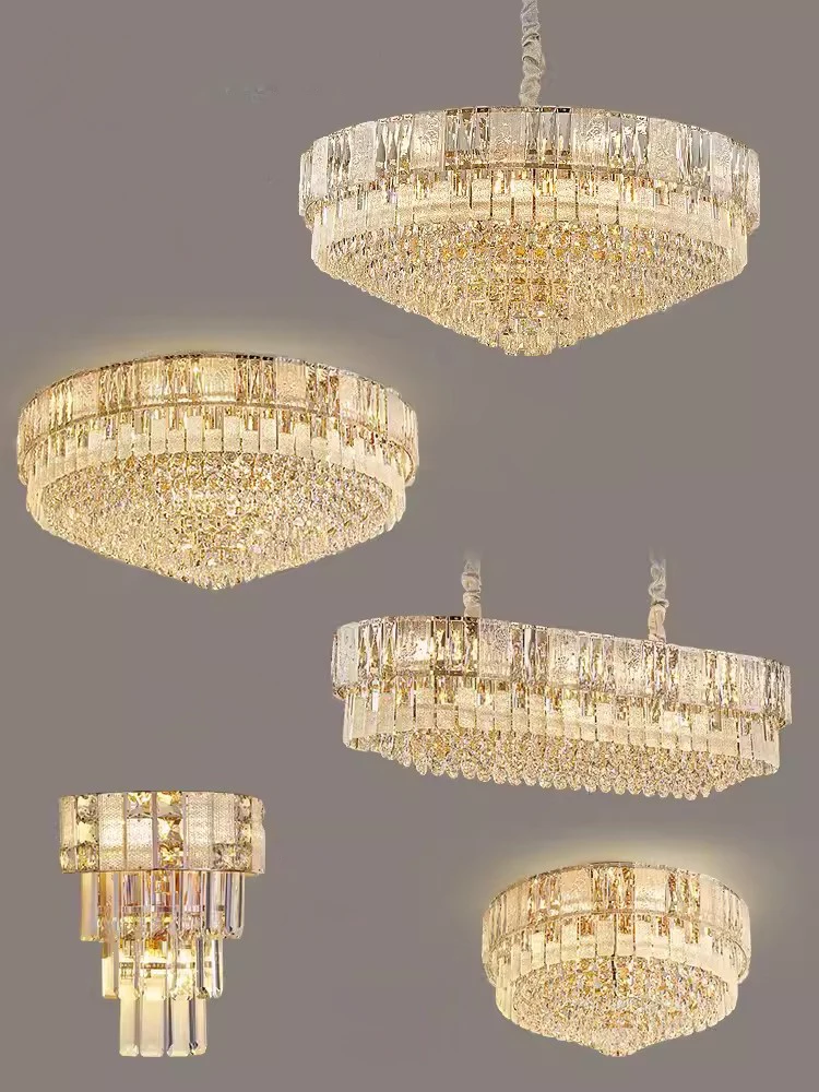 

Home Deco Home Deco Dimmable LED Crystal Lamparas De Techo 2024 Ceiling Chandelier Ceiling Lamp For Living Room Dinning Room