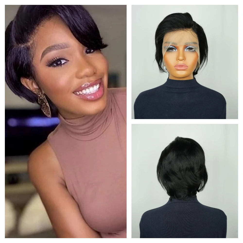 Short Human Hair Wi…