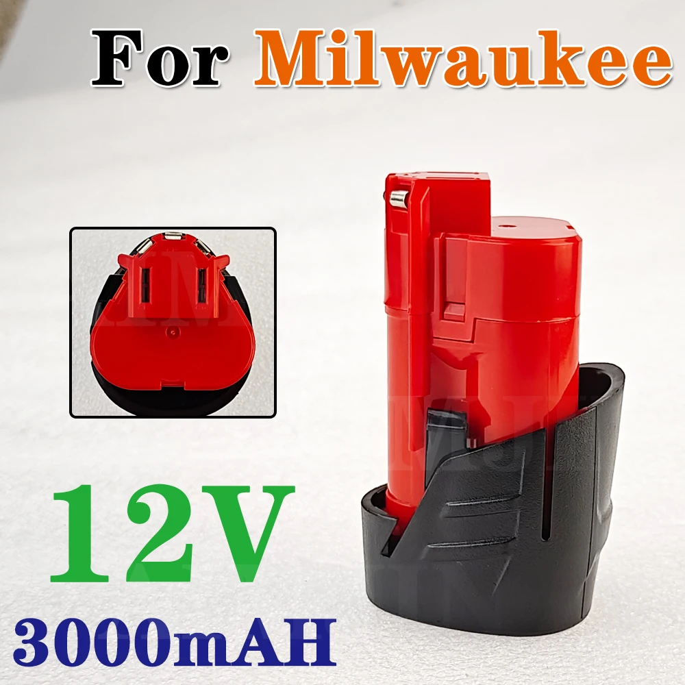 

M12 XC 48-11-2410 48-11-2420 48-11-2411 12-вольтовый аккумулятор для аккумуляторных инструментов 12 В 3000 мАч, совместимый с Milwaukee