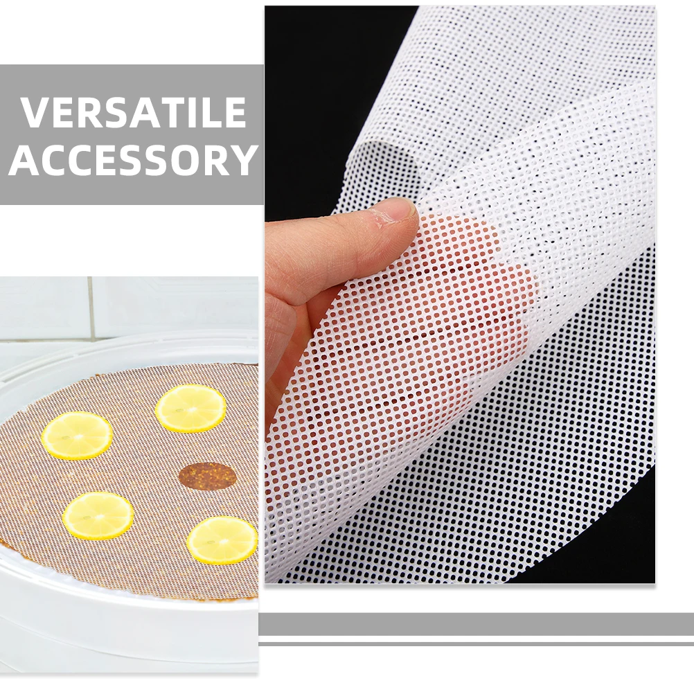

4pcs Reusable Silicone Sheets Non-Stick Food Dryer Mats Large Size For Fruit Meat Vegetables Drying Machine Accessories Round