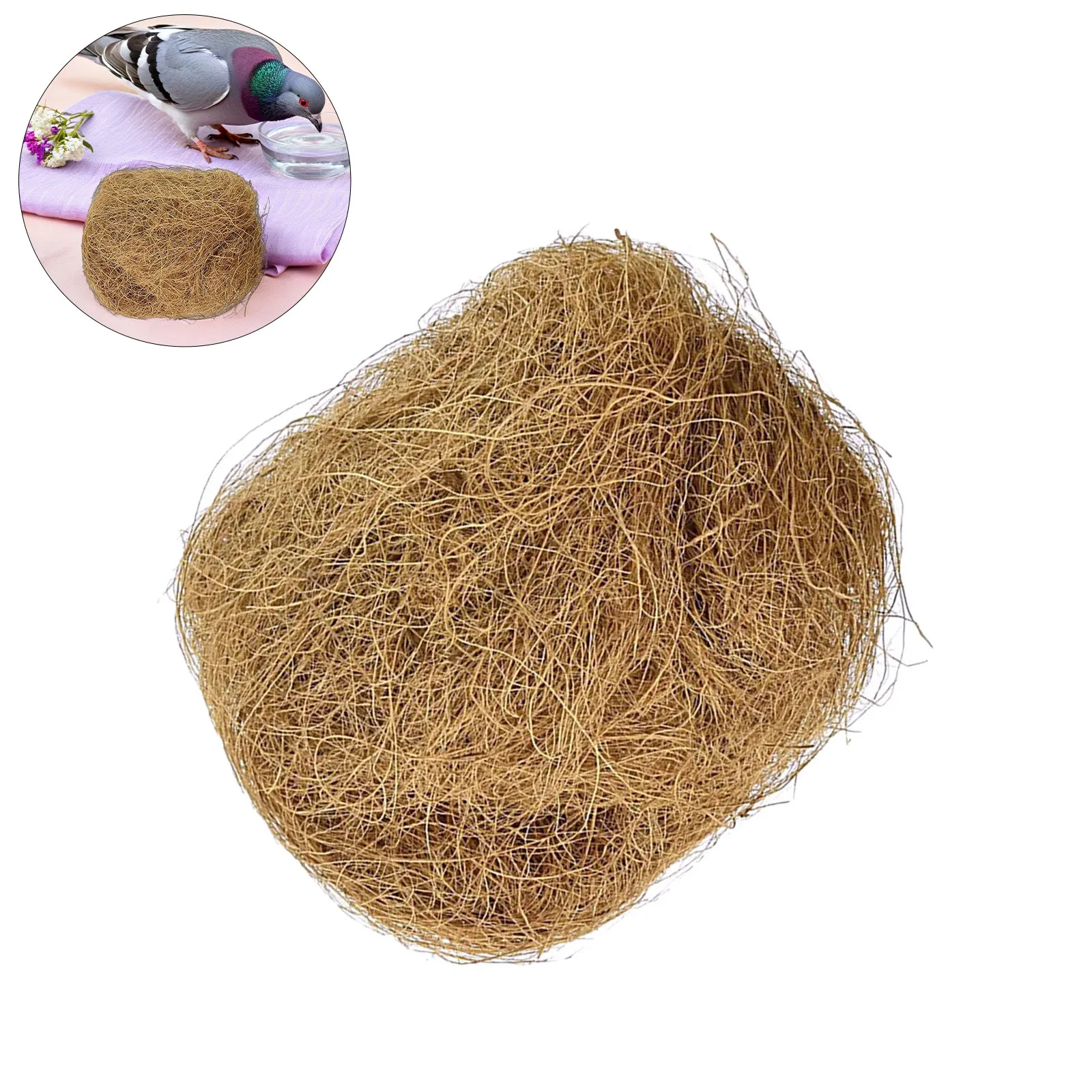 

1 Bag Coconut Fiber Bird Nesting Pad Palm Fiber Scratch Resistant Breeding Nest Supply Nesting Pads Pet Cushion Supply,