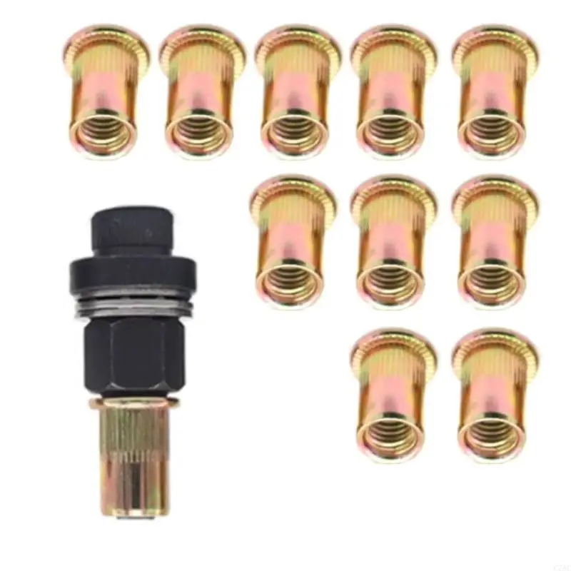 Completa eficiente Manual Manual Conjunto tuercas remache manual para diámbano profesional Uso profesional Seguridad