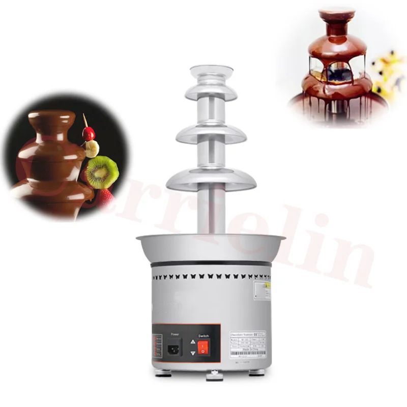 Electric Chocolate Melting Warmer Waterfall Machine Commercial Chocolate Fountain Chocolate Melt with Heating Fondue Machines