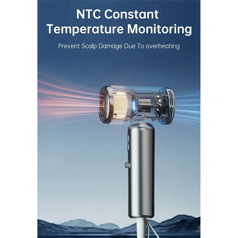 【Must-Haves】Мини-высокоскоростной фен, быстросохнущий фен, незаменимый для детского общежития, дорожный фен, вилка европейского стандарта