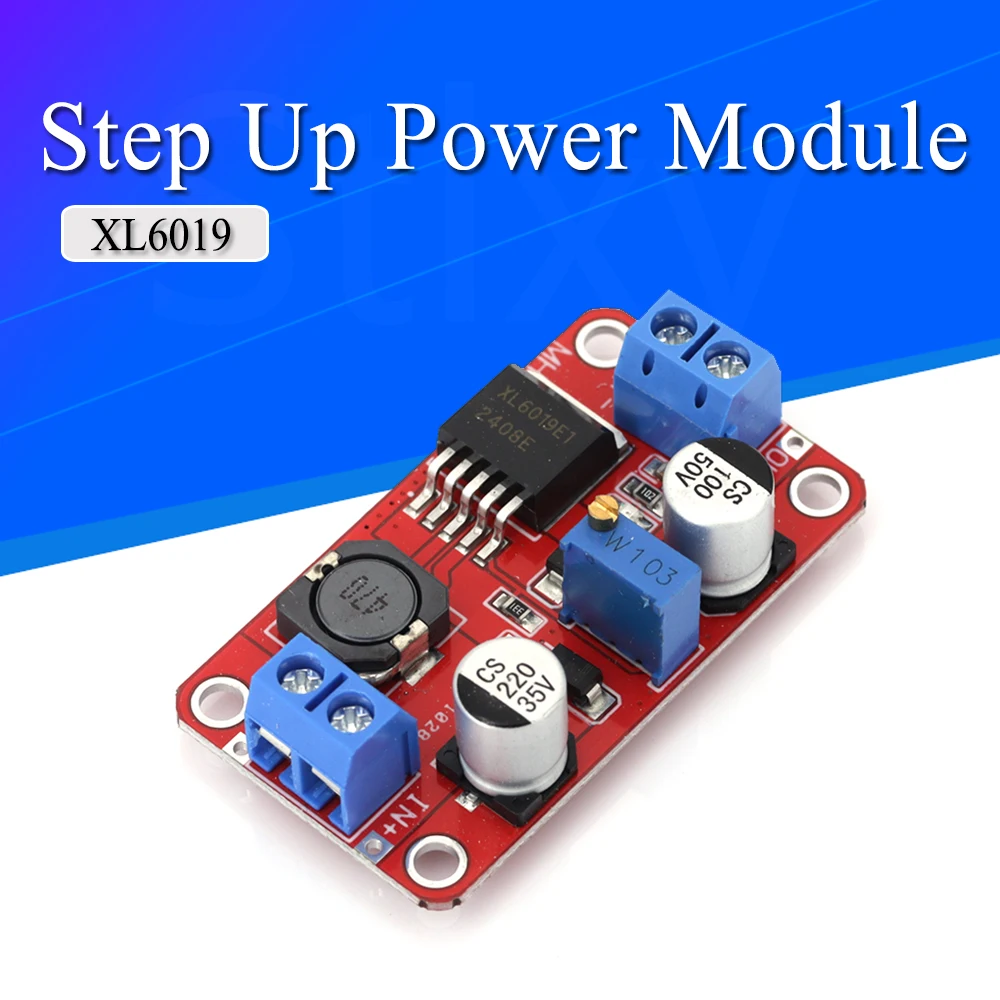 5A DC-DC Step Up Power Module Boost Volt Converter 3.3V-35V To 5V 6V 9V 12V 24V XL6019 adjustable output