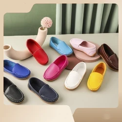 Mocassins en cuir souple pour bébé garçon et fille, chaussures d'été confortables et décontractées pour enfant en bas âge