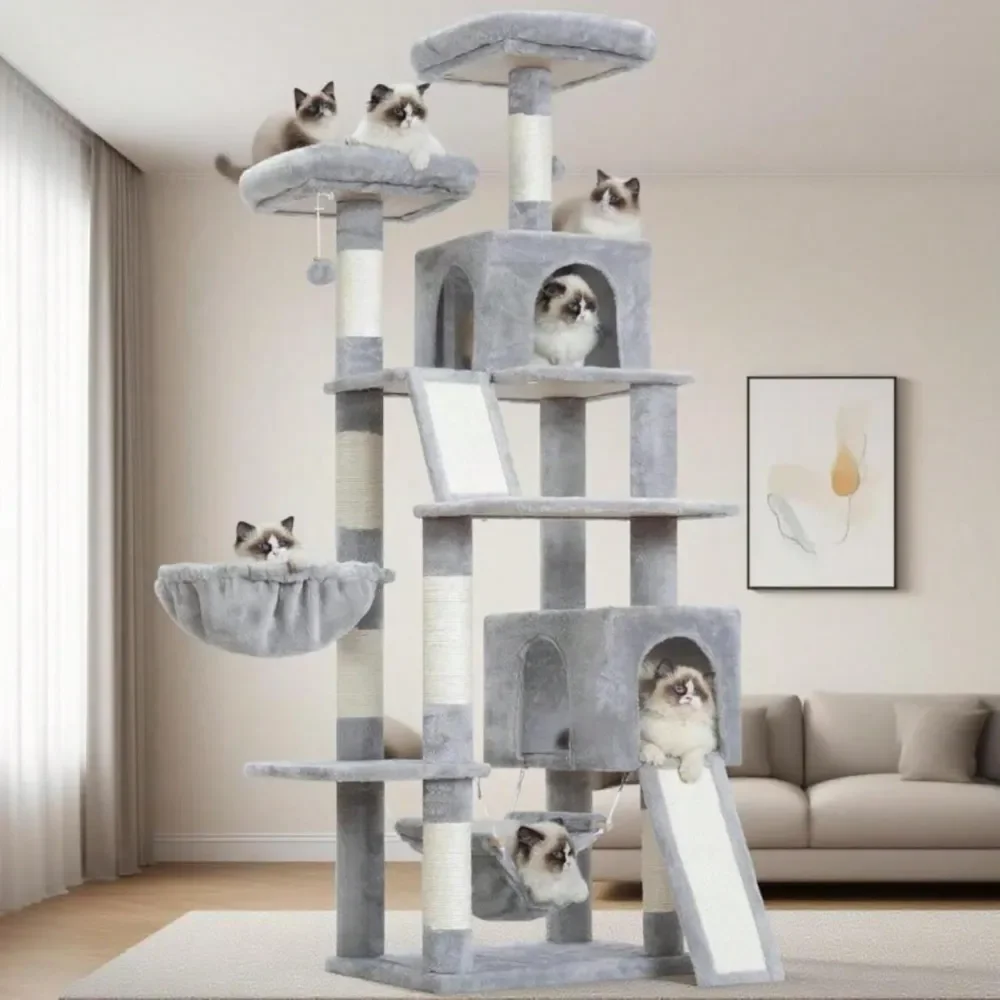 

Cat Tree Rascadores Para Gatos Cat Supplies Cat Tree For Indoor Cats, 713939 180cm MultiLevel Cat Tower For Large Adult, Sturdy