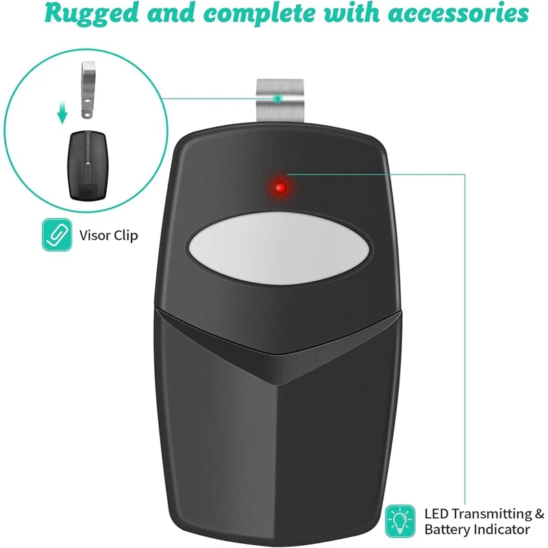 

3 PCS Replacement For Linear Multicode Garage Gate Door Opener Remote,3089,308911,MCS308911,10 Dip Switch Black 300Mhz