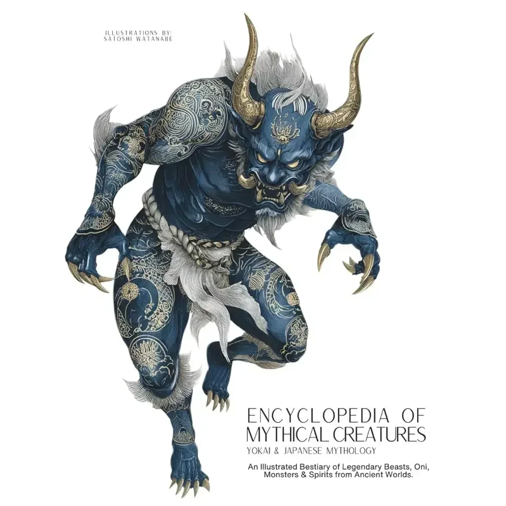 Enciclopedia de criaturas míticas: Yokai y mitología japonesa: un bestiario ilustrado de bestias legendarias, Oni y espíritus
