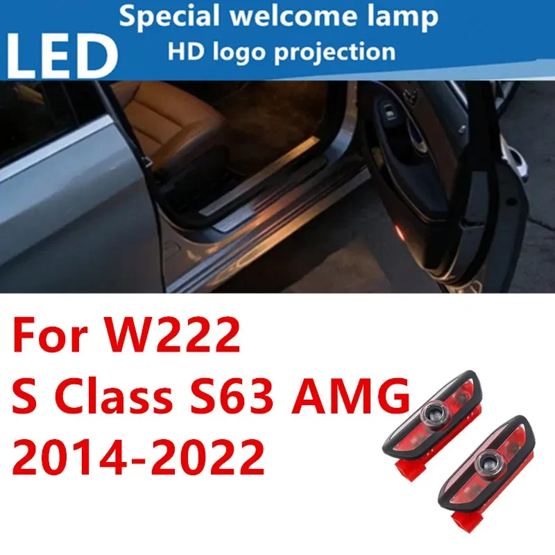 LED Car Door Welcome Courtesy Projector Ghost Shadow Lights For Benz R GL ML M class X164 W215 W164 4MATIC ML300 ML500 R300 R320
