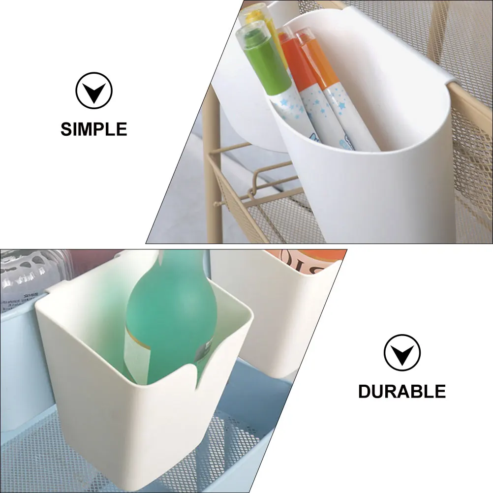 

3PCS Hanging Household Storage Small Plastic Barrel Hanging Basket for Kitchen Multi purpose Compact Design