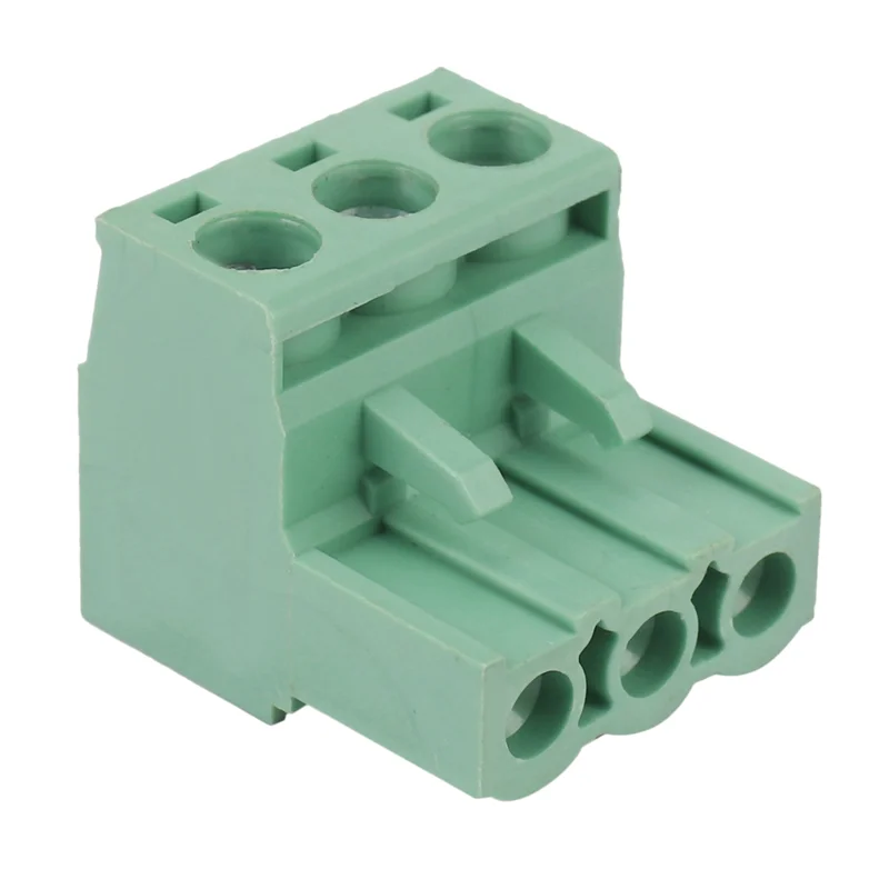 40Pcs 5.08Mm Pitch 3Pin Plug-In Screw PCB Terminal Block Connector Right Angle