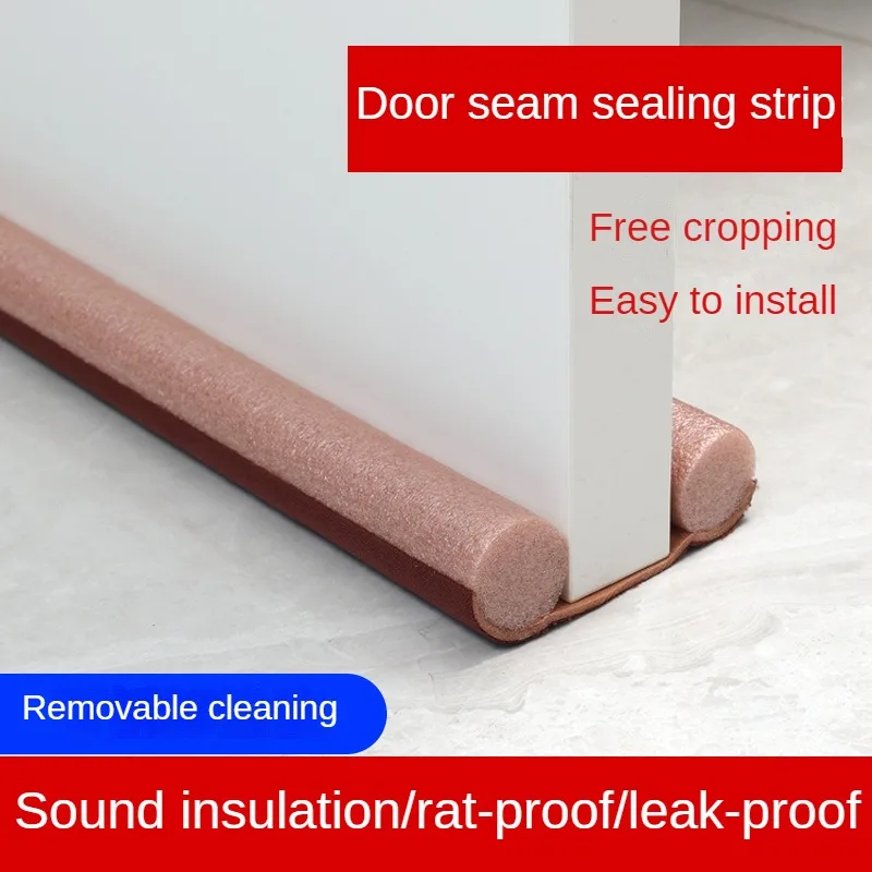 Door Seal Soundproofing Door Bottom Weatherstrip Windproof Door House Foam Insulation Keep Warm Bedroom Accessories