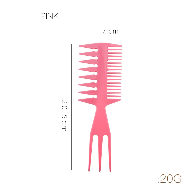 Multifunktionaler Trident-Haarkamm für Herren, aus robustem ABS-Kunststoff, geeignet für den Einsatz in Friseursalons und von Friseuren als Haaraccessoire. – Detail 6