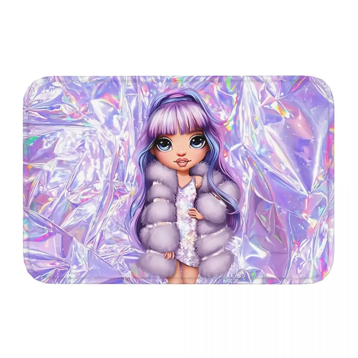 Rainbow High Dolls Bedroom Mat Violet Willow Doormat Kitchen Carpet Entrance Door Rug Home Decoration