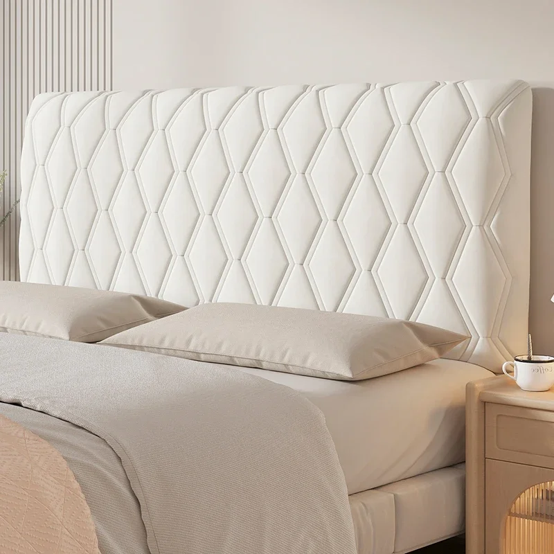 Thickened Bed Headboard Slipcover Soft Smooth Stretch Bed Spread Backrest Anti-collision Bedhead Cover Dust Protector Washable - view 6