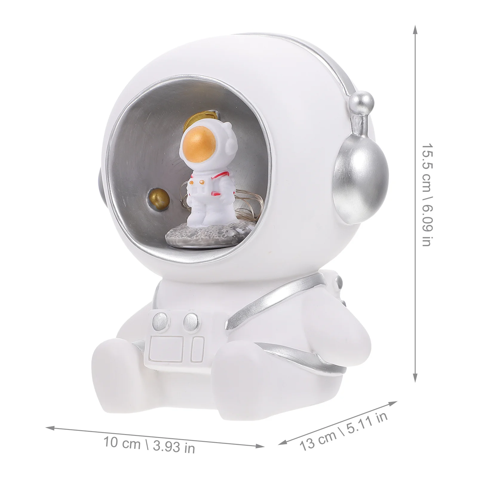 1 قطعة وعاء توفير المال ضوء الليل الفضاء الصبي دائم حصالة على شكل حيوان الإبداعية ديكور المنزل زخرفة الفضاء الصبي تزين #1