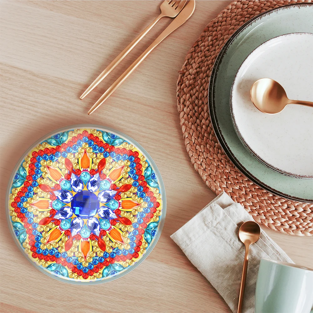 

6pcs Diamond Dot Art Coasters Modern Animal Cartoon DIY Coaster Set Holiday Christmas Waterproof for Adults and Beginners