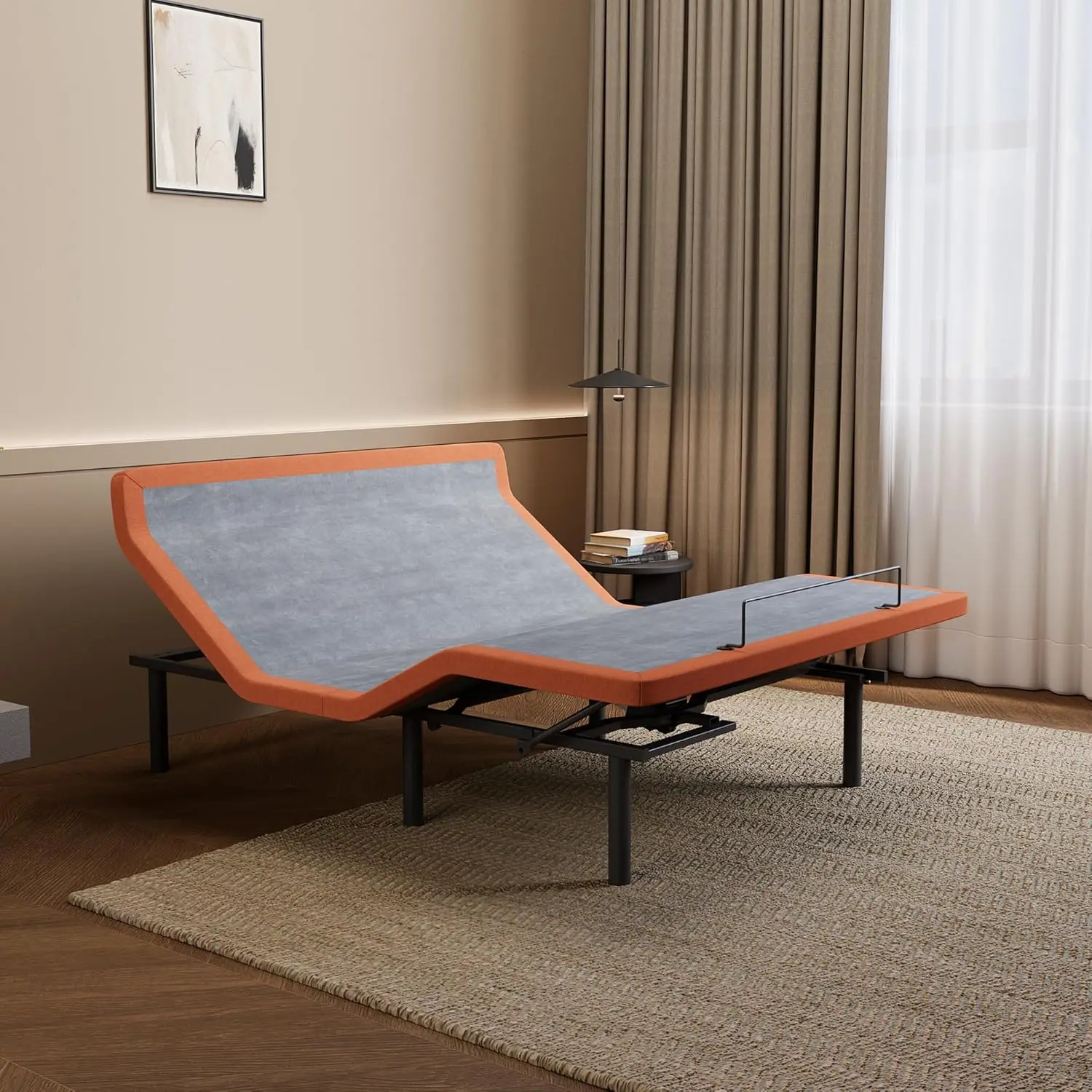 

Adjustable Bed Frame - Queen Bed Base With Massage, Pillow-Tilt, Smart App Control, Ergonomic Incline, Zero Gravity, Dual Usb
