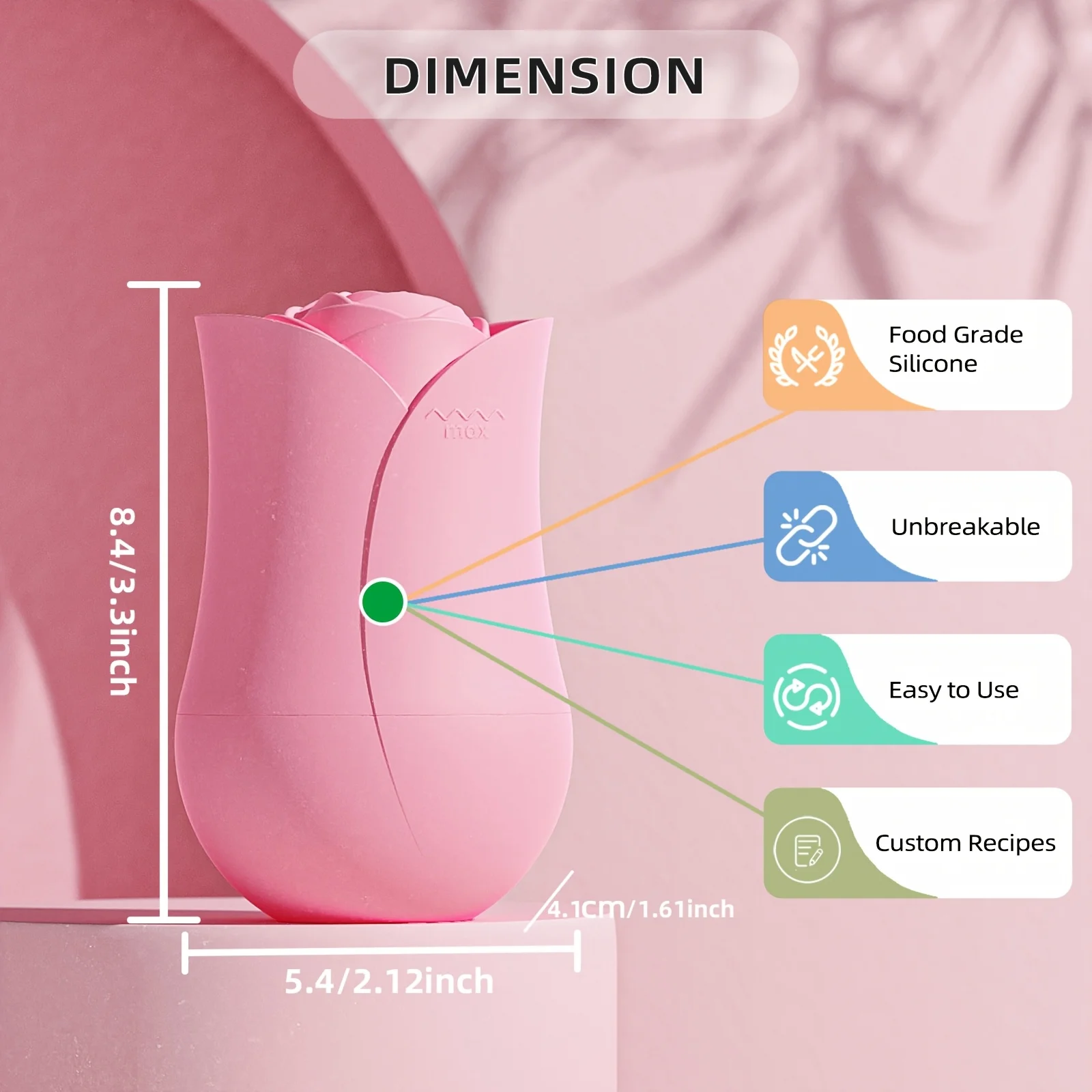 Rouleau à glace pour le visage et les yeux, moule à glace en Silicone, refroidissement et raffermissement de la peau du visage, outil de soins du visage réutilisable et anti-fuite