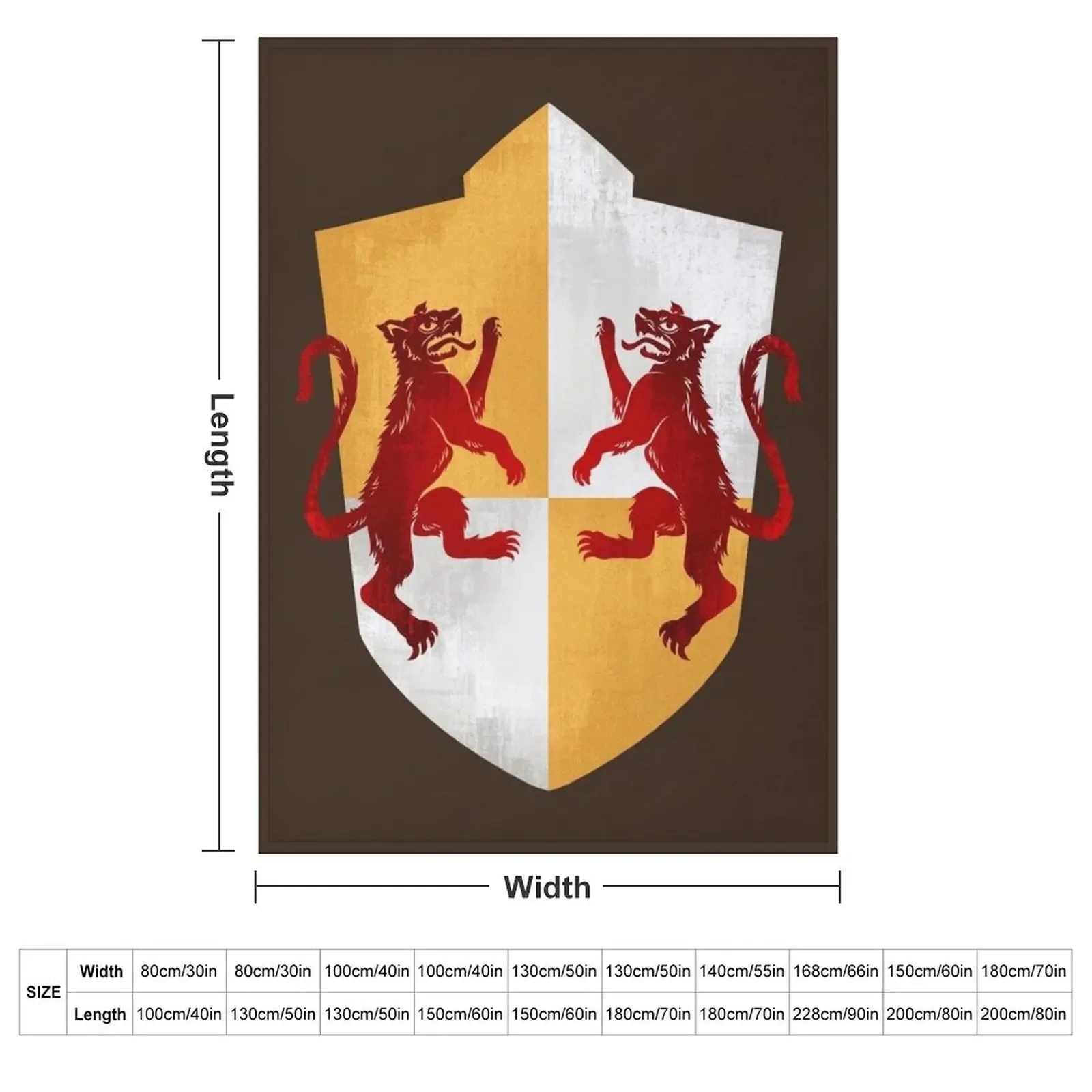 Dragon Age Ferelden Heraldry Throw Blanket Soft Luxury Throw Plaid For Decorative Sofa Blankets