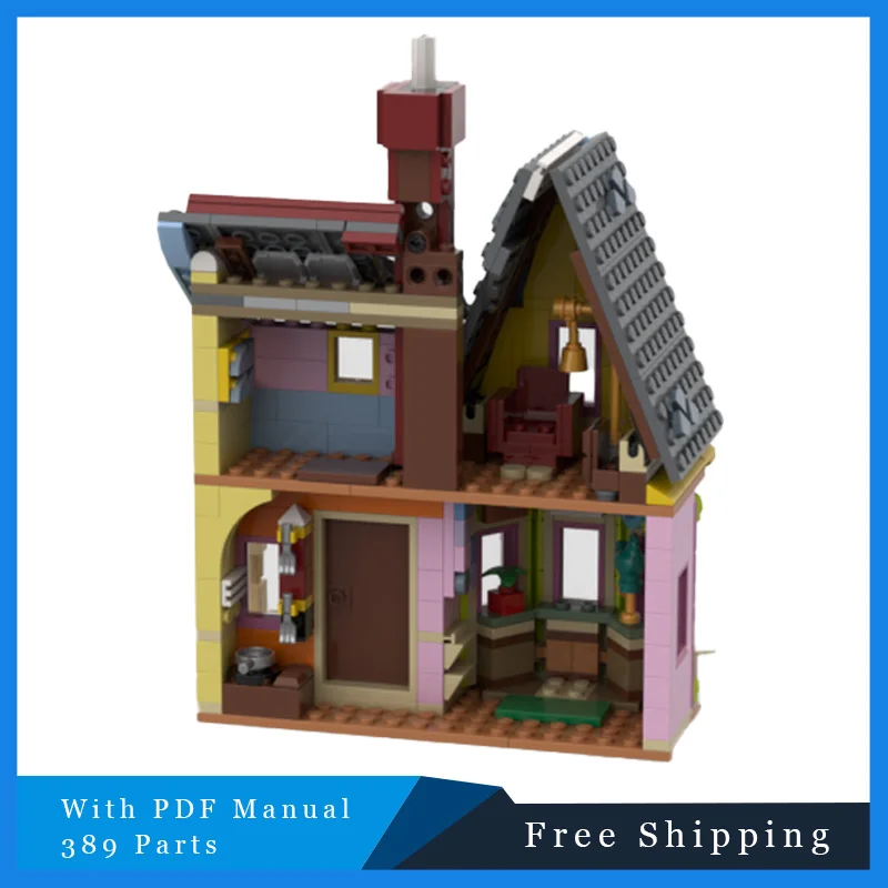 389 قطعة MOC مدينة شارع المشاهد فيلا رائعة العمارة الحديثة اللبنات نموذج لتقوم بها بنفسك التعليمية الجمعية لعب الاطفال هدية