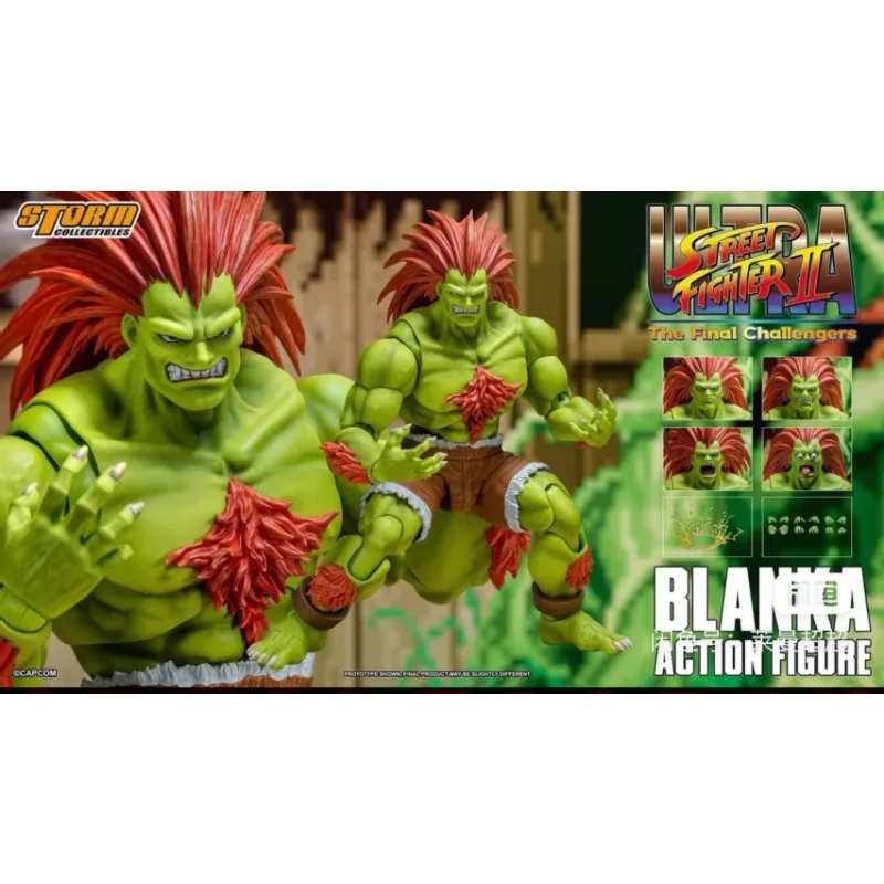 

Storm Toys Original 1/12 Street Fighter 2 Street Fighter 2 Electric Lion Blanca Game Mobile Doll Model Handmade Toy Gift Collect