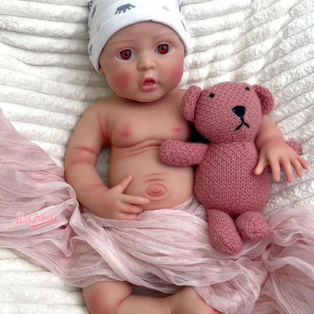 17 "نابض بالحياة سيليكون تولد من جديد دمية طفل واقعية لينة الوليد ولادة جديدة دمية نابض بالحياة قابل للغسل دمية هدايا لعيد الفصح لتقوم بها بنفسك