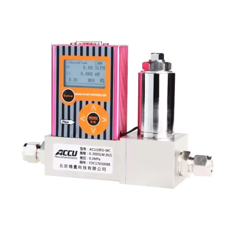 ACCU High Accuracy Air Mass Flow Controller MFCs Pressure Controller Flowmeter N2,, Flow Meter