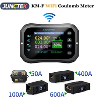 KM-F 50/100/400/600A WiFi Battery Capacity Tester Coulomb Meter Voltmeter Ammeter Power Meter Detector Battery Capacity Monitor