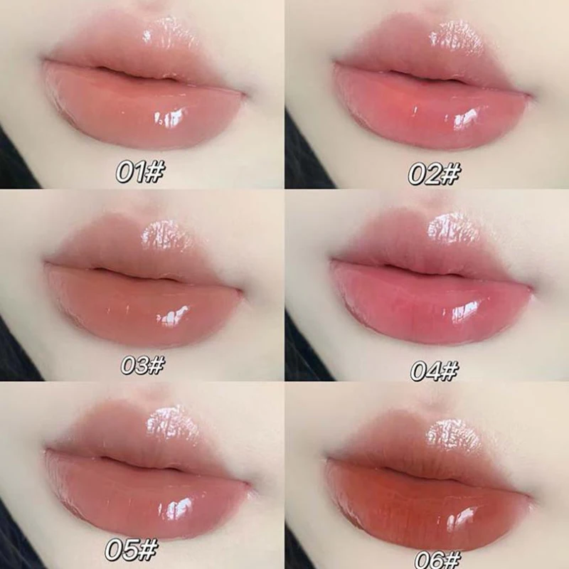 카푸비니 미러 피니시 워터 라이트 글래스 포뮬러 모이스처라이저 플럼핑 립 케어 주름 감소 메탈 헤드 아이스 에센스 립 글로스