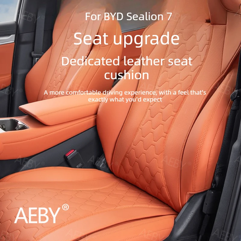 For BYD Sealion 7 2024 Car Seat Cushion Cover,Original Color Semi Wrap Pad,All Season Universal Fit Protector,Car Accessories