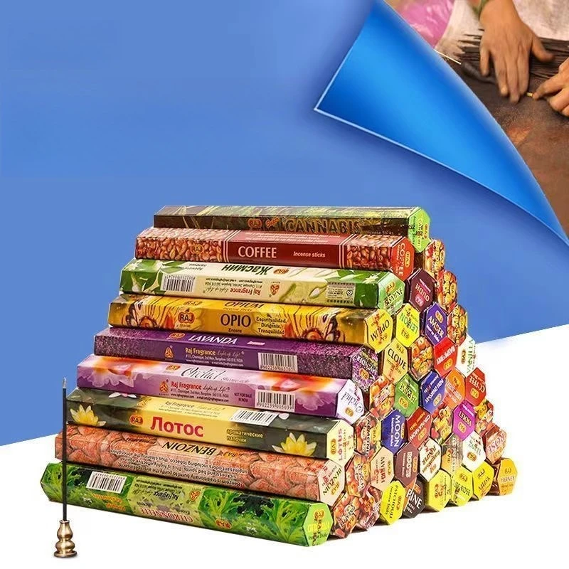20 Sticks Indian Incense White Sage Meditation Lavender Yoga Sea Breeze Love Incense Purifying Air Deodorization Aromatherapy